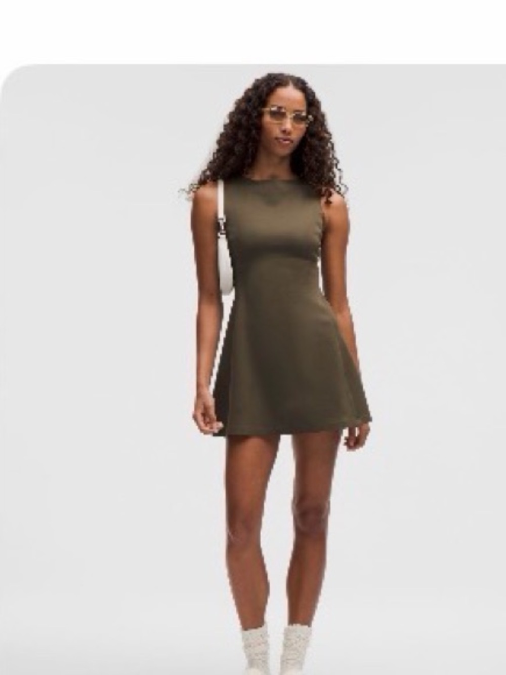 Lululemon Olive Green Sleeveless A-Line Dress